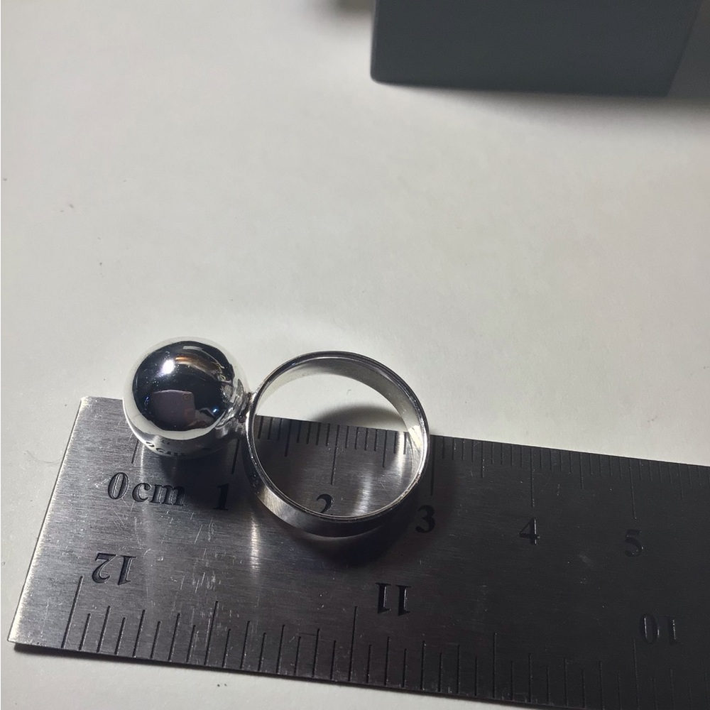Statement Sterling Silver Ball Ring - image 5